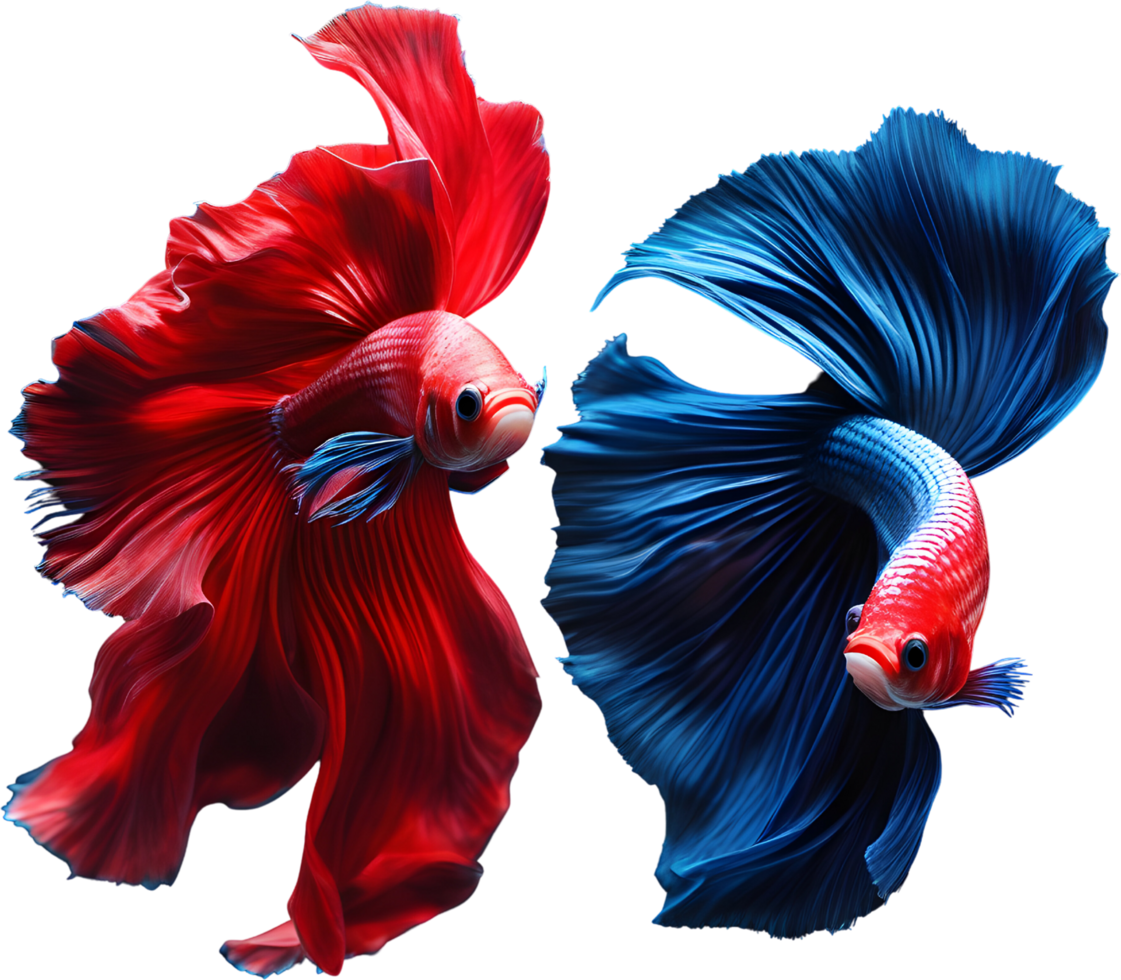 A painting of a Betta fish. AI-Generated. png