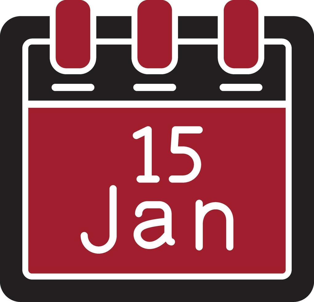 January 15 Vector Icon