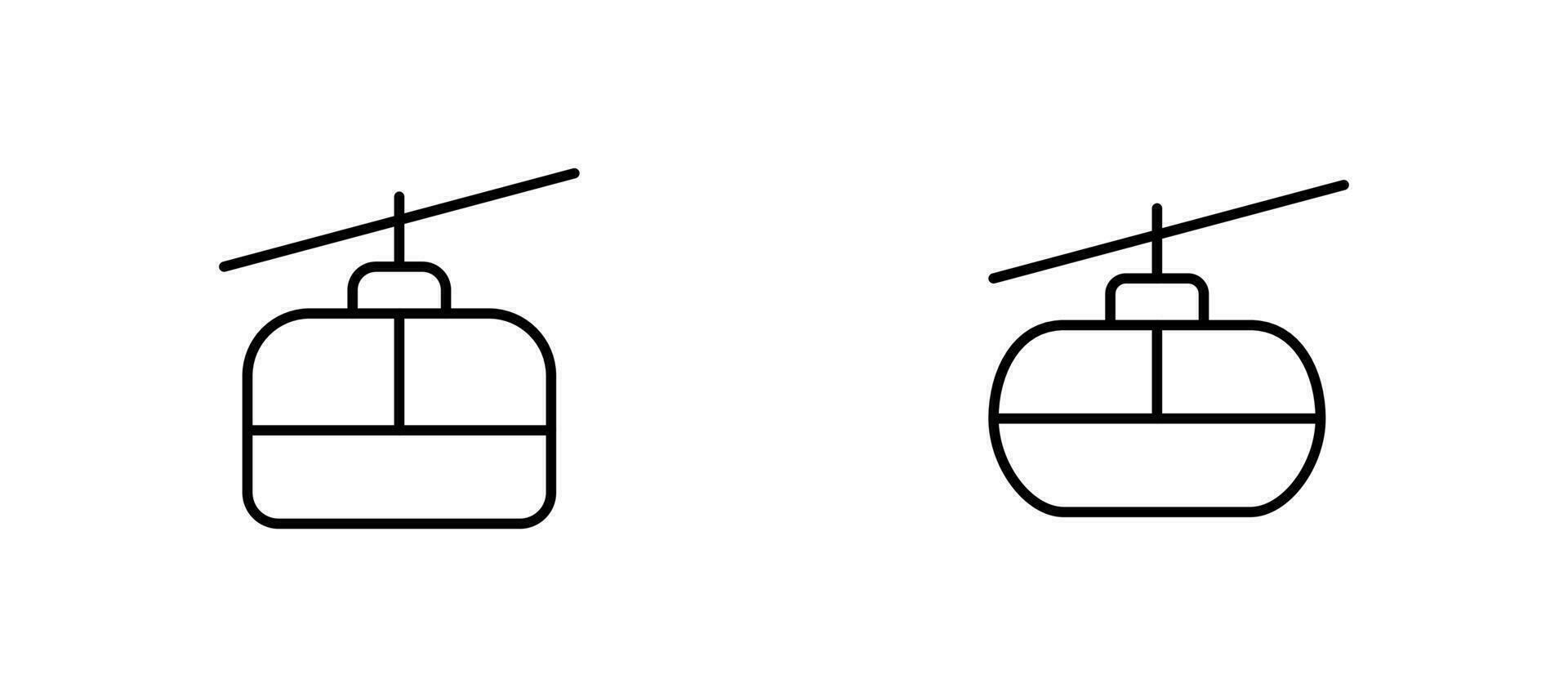 cable coche icono. vector ilustración. lineal editable ataque. línea, sólido, plano línea, Delgado estilo y adecuado para web página, móvil aplicación, ui, ux diseño.