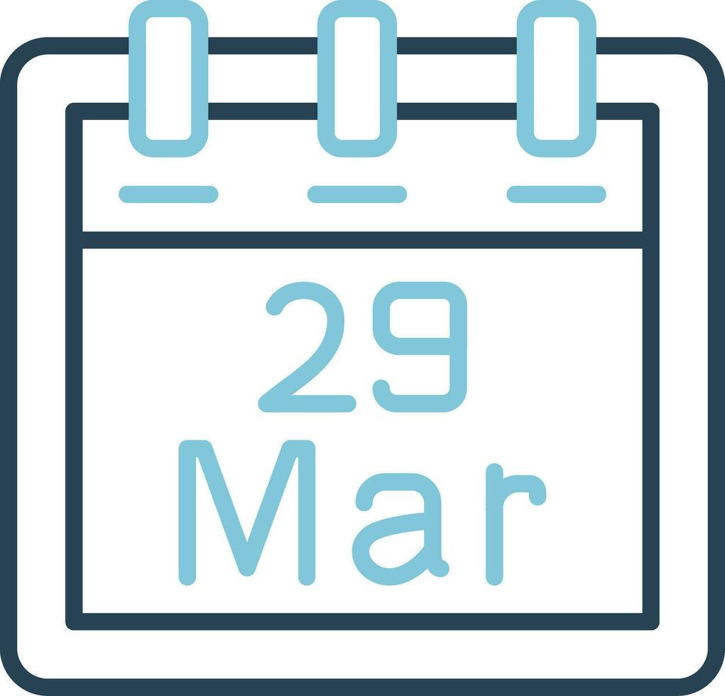 March 29 Vector Icon