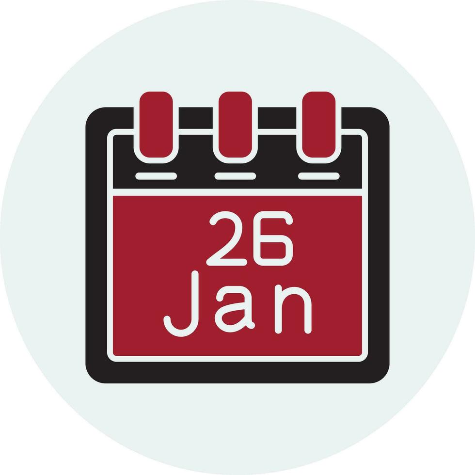 January 26 Vector Icon