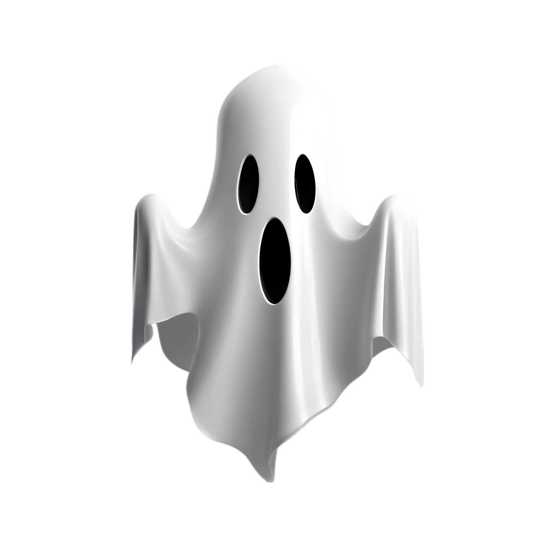 A terrifying ghost floats in the air. AI-Generated. 32321015 PNG