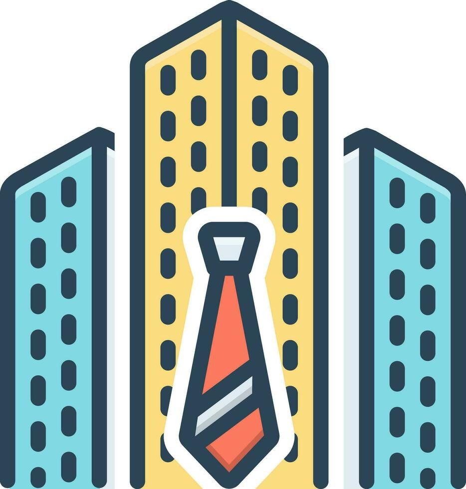 color icon for corporate vector