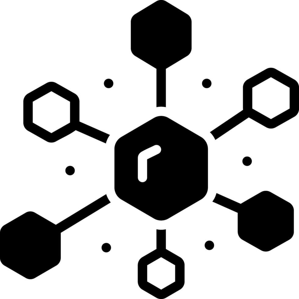 solid icon for compounds vector