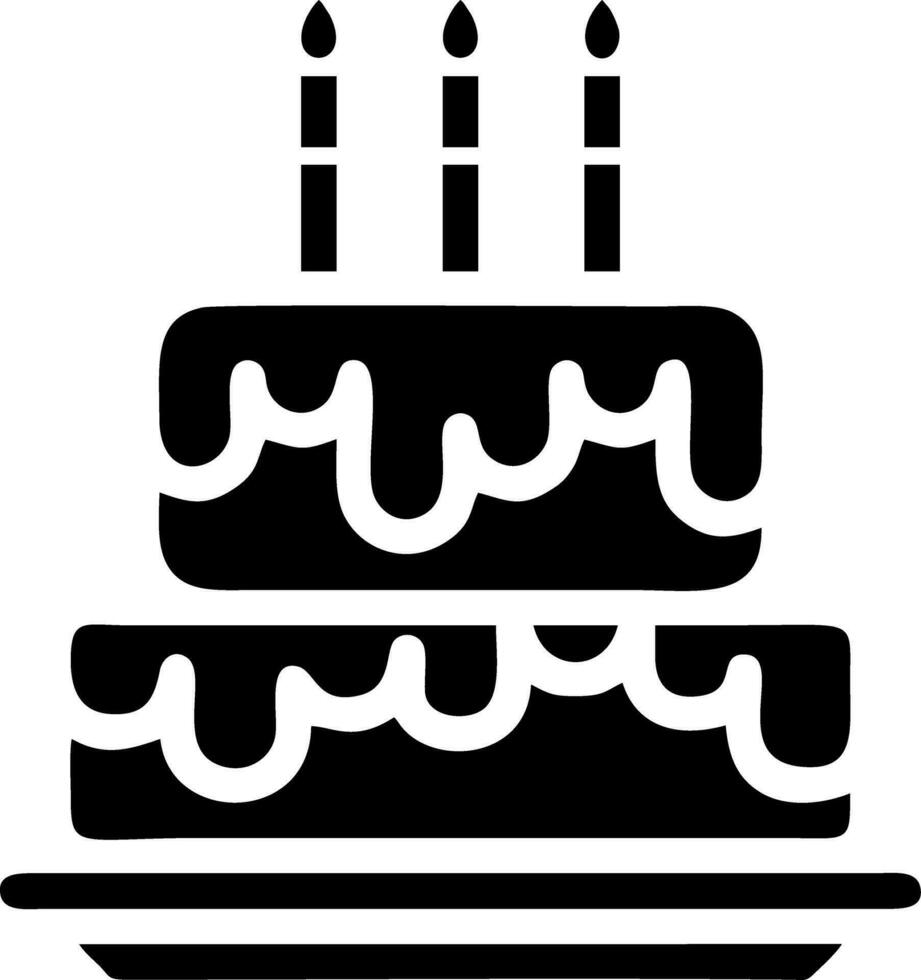 Logo Icon Cake Vector Happy Brithday Moment