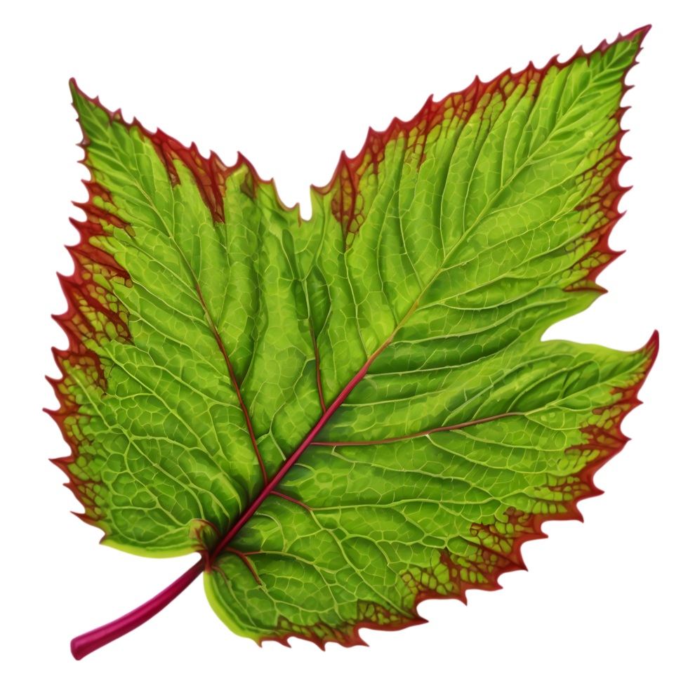 Beautiful leaf painting. AI-Generated. png