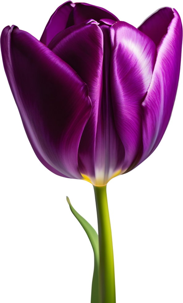 A painting of colorful tulips. AI-Generated. png