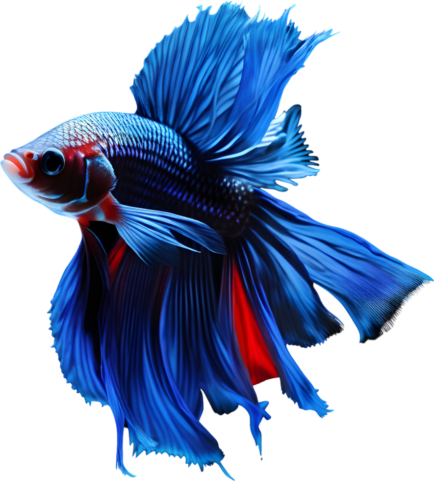 A painting of a Betta fish. AI-Generated. png