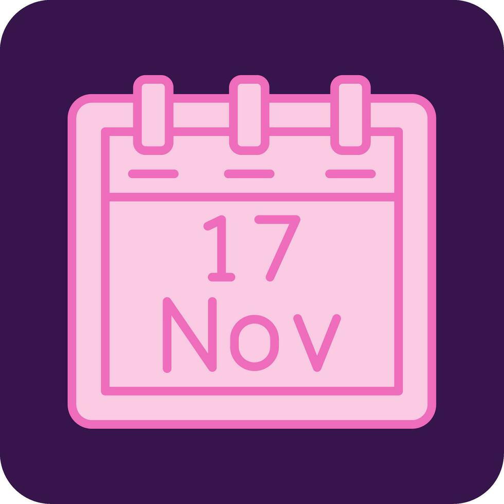 November 17 Vector Icon