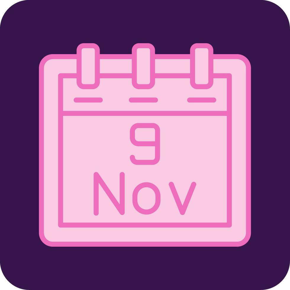 November 9 Vector Icon