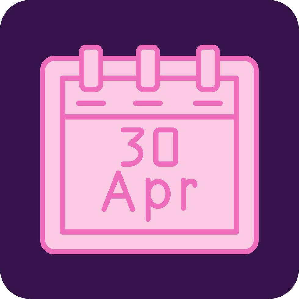 April 30 Vector Icon