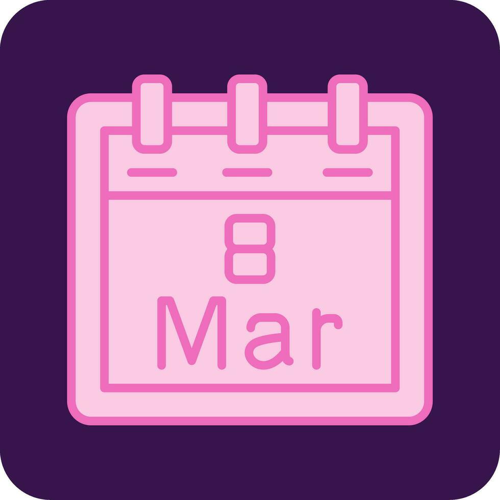 March 8 Vector Icon