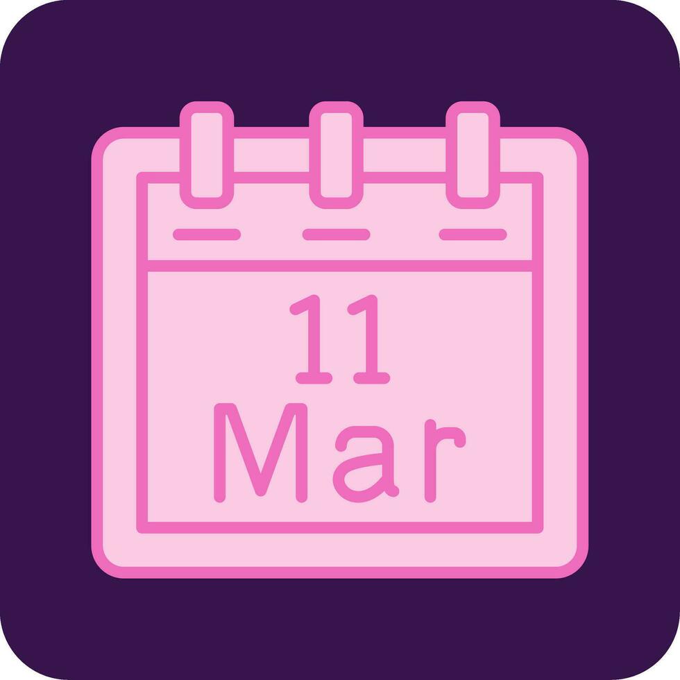 March 11 Vector Icon