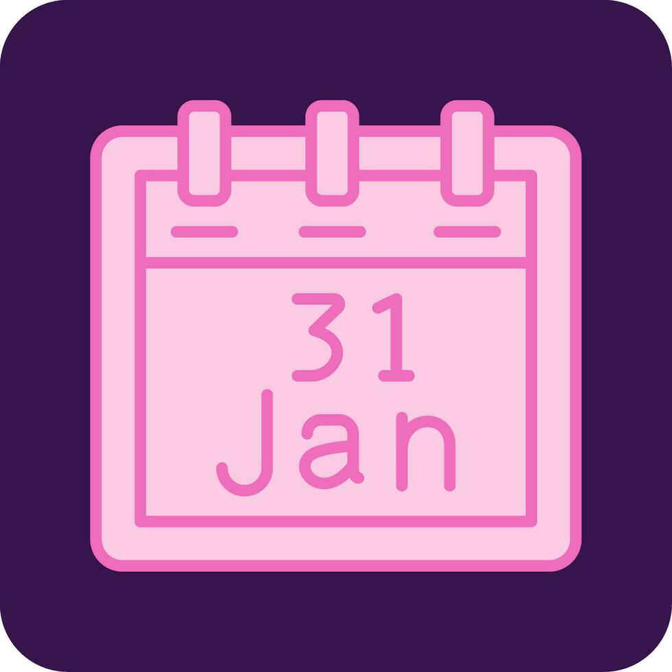 January 31 Vector Icon