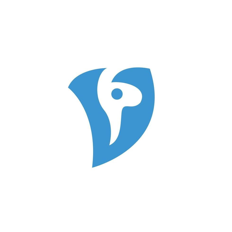 ilama alpaka letter v logo icon template vector