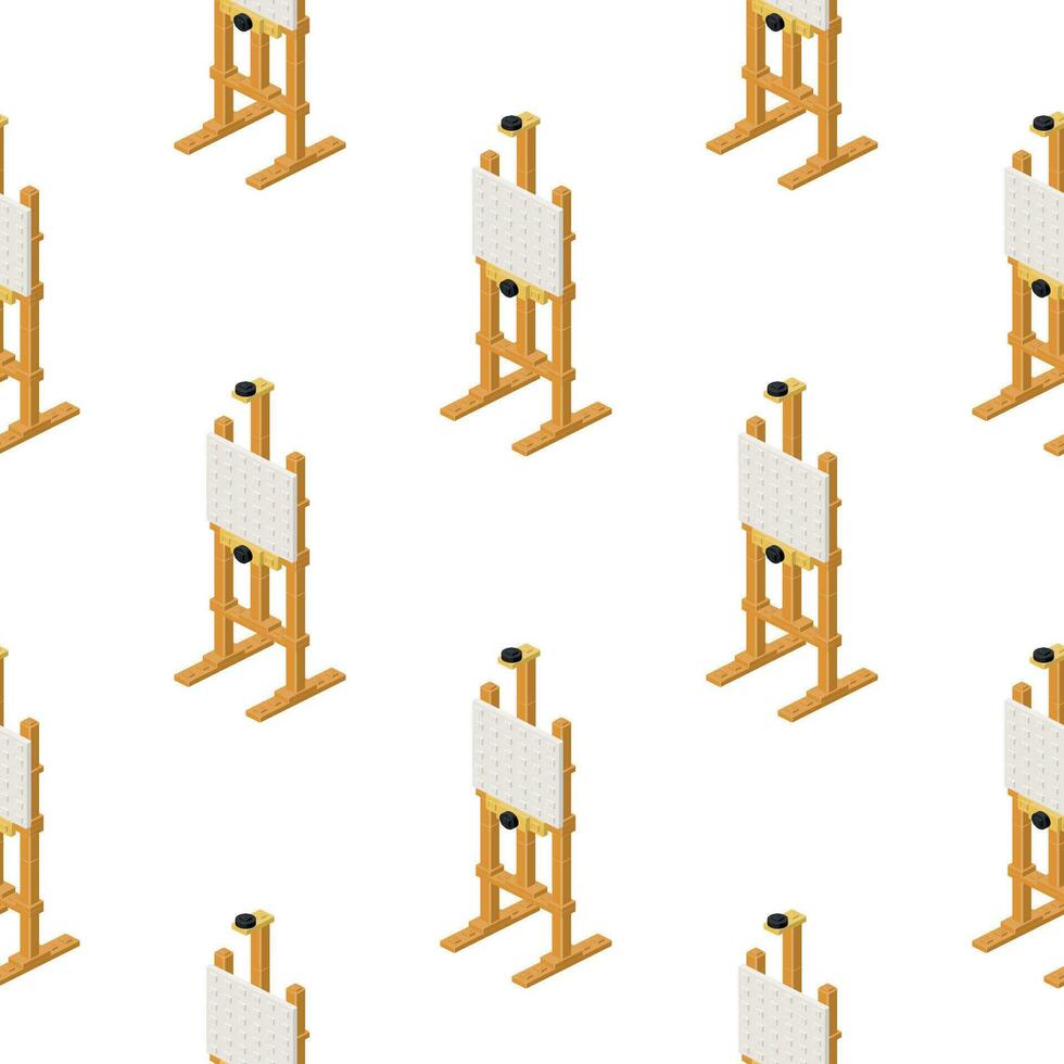 modelo de caballetes en isometría vector