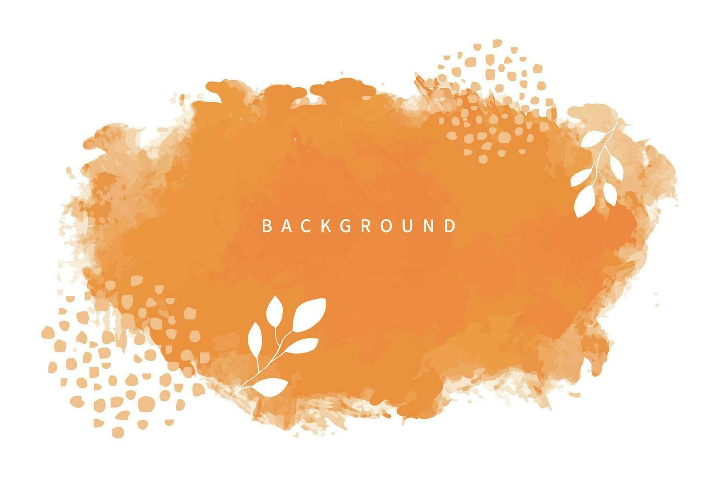 Abstract art botanical background vector. watercolor paint stroke background vector illustration