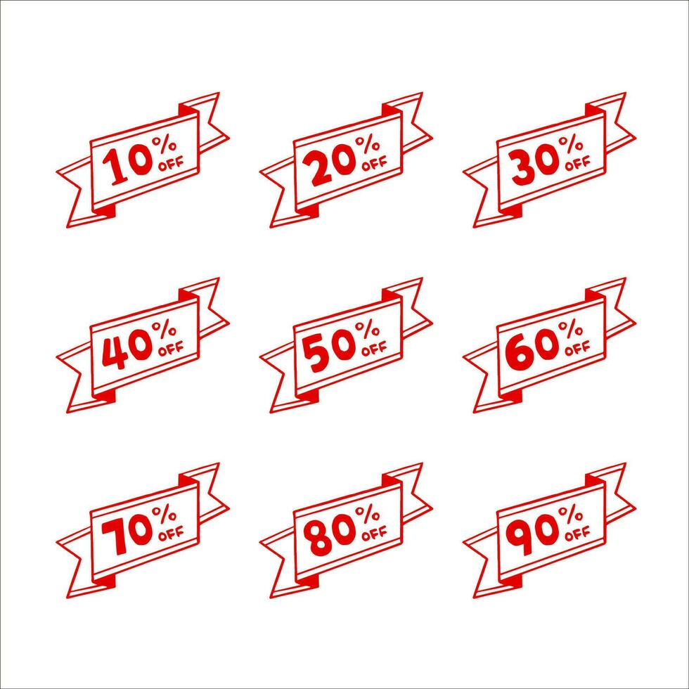 percent discount sign icon. Sale symbol. Special offer label. vector