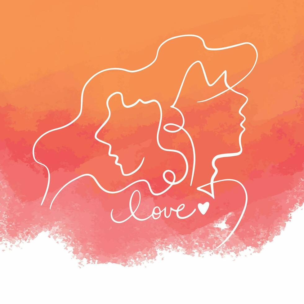 Valentine style minimalism design. Vector illustration
