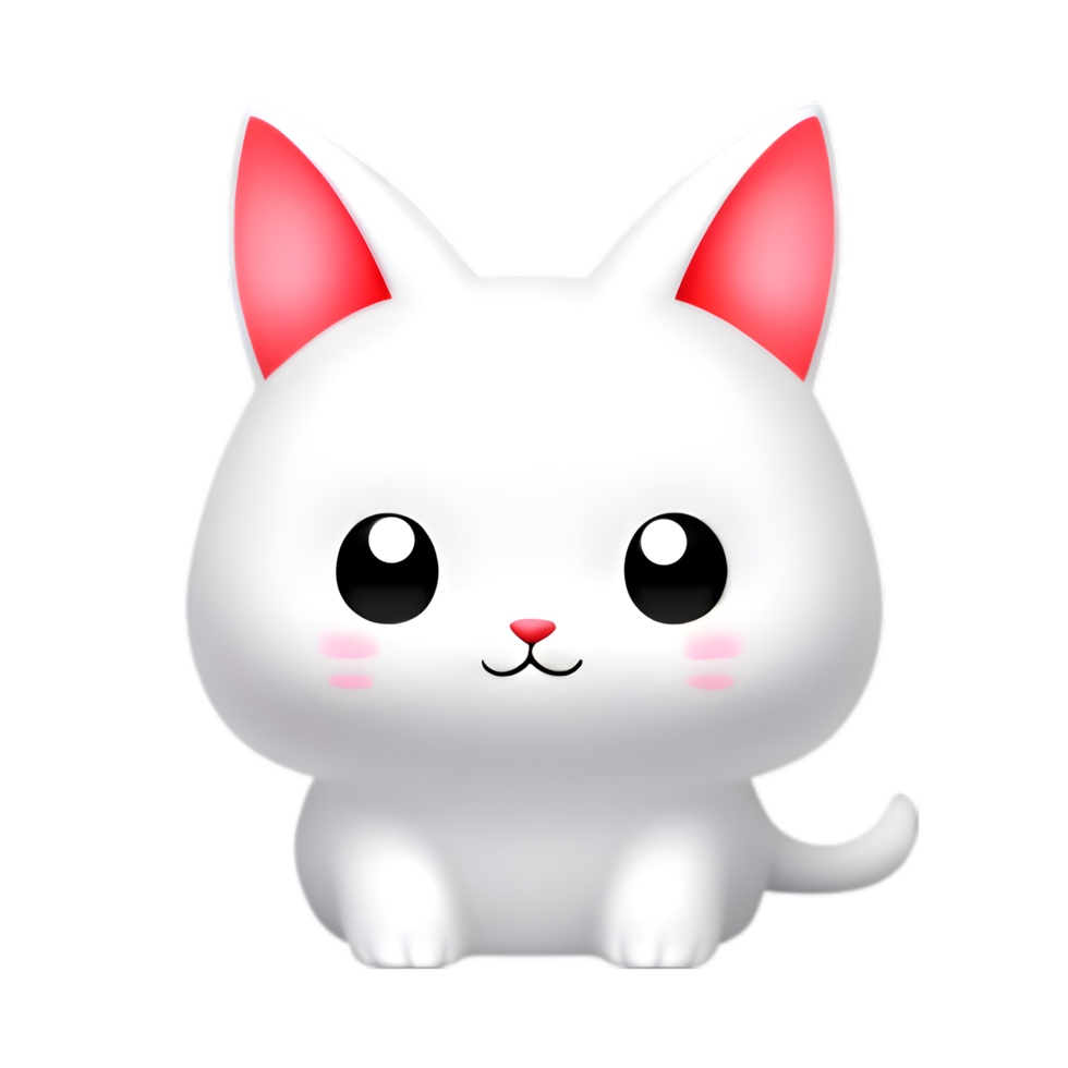A cute little cat cartoon. AI-Generated. png
