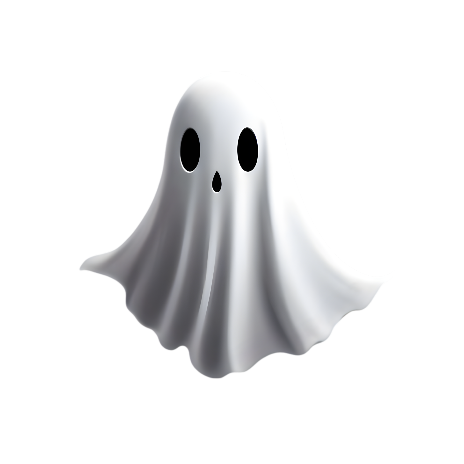 A terrifying ghost floats in the air. AI-Generated. 32322037 PNG