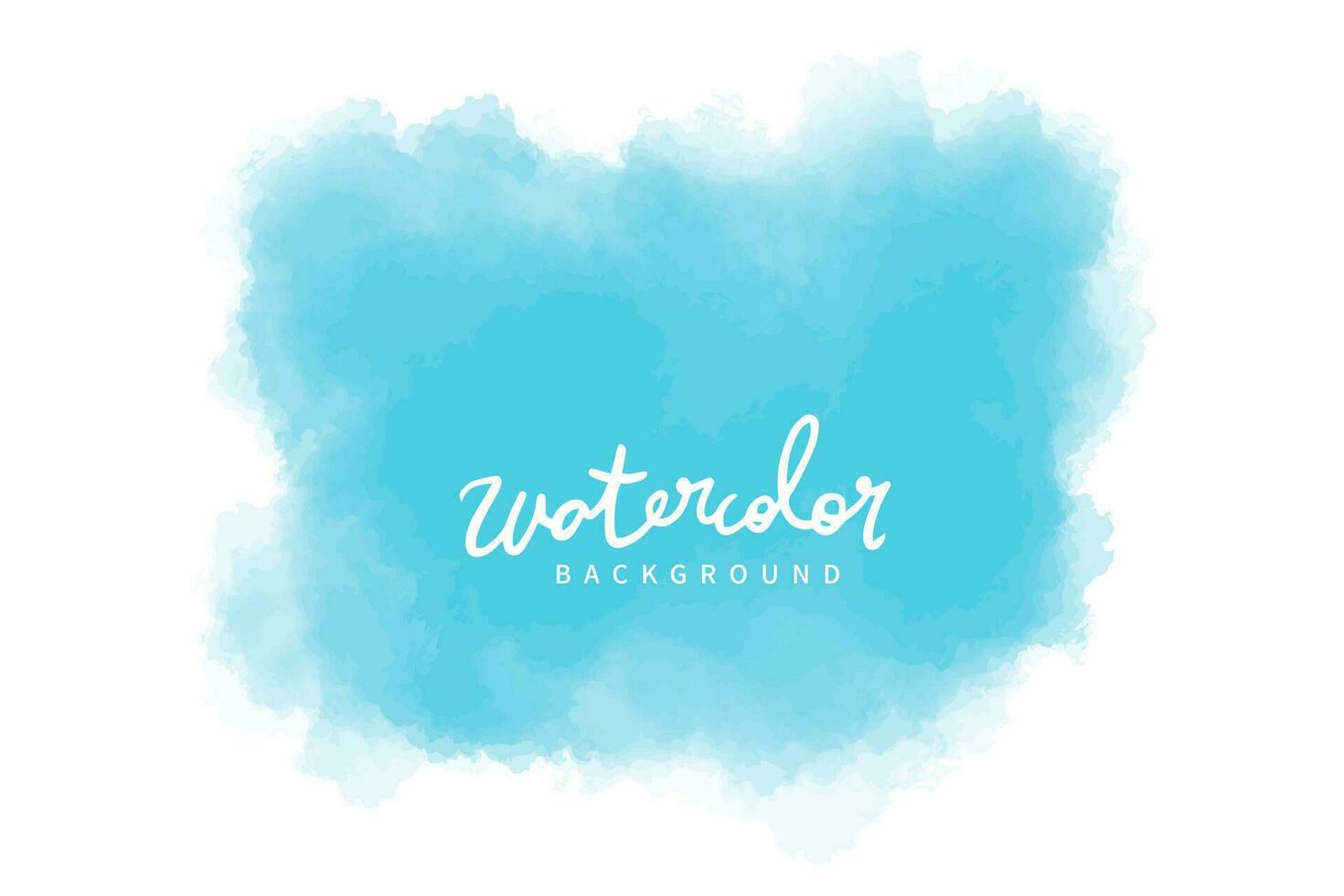 blue watercolor paint stroke background vector illustration