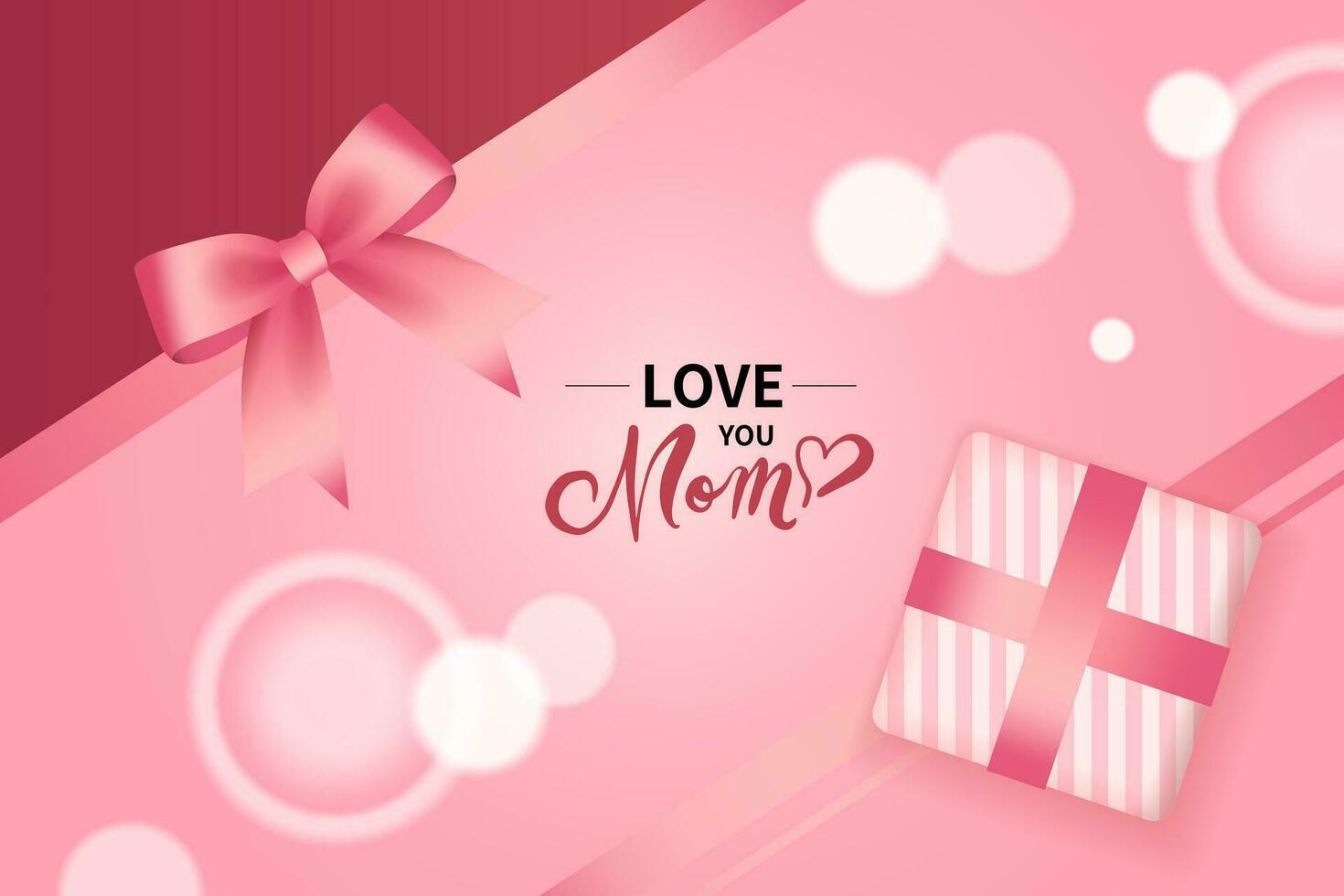 Vector illustration of joyous celebration of Happy Mother's Day