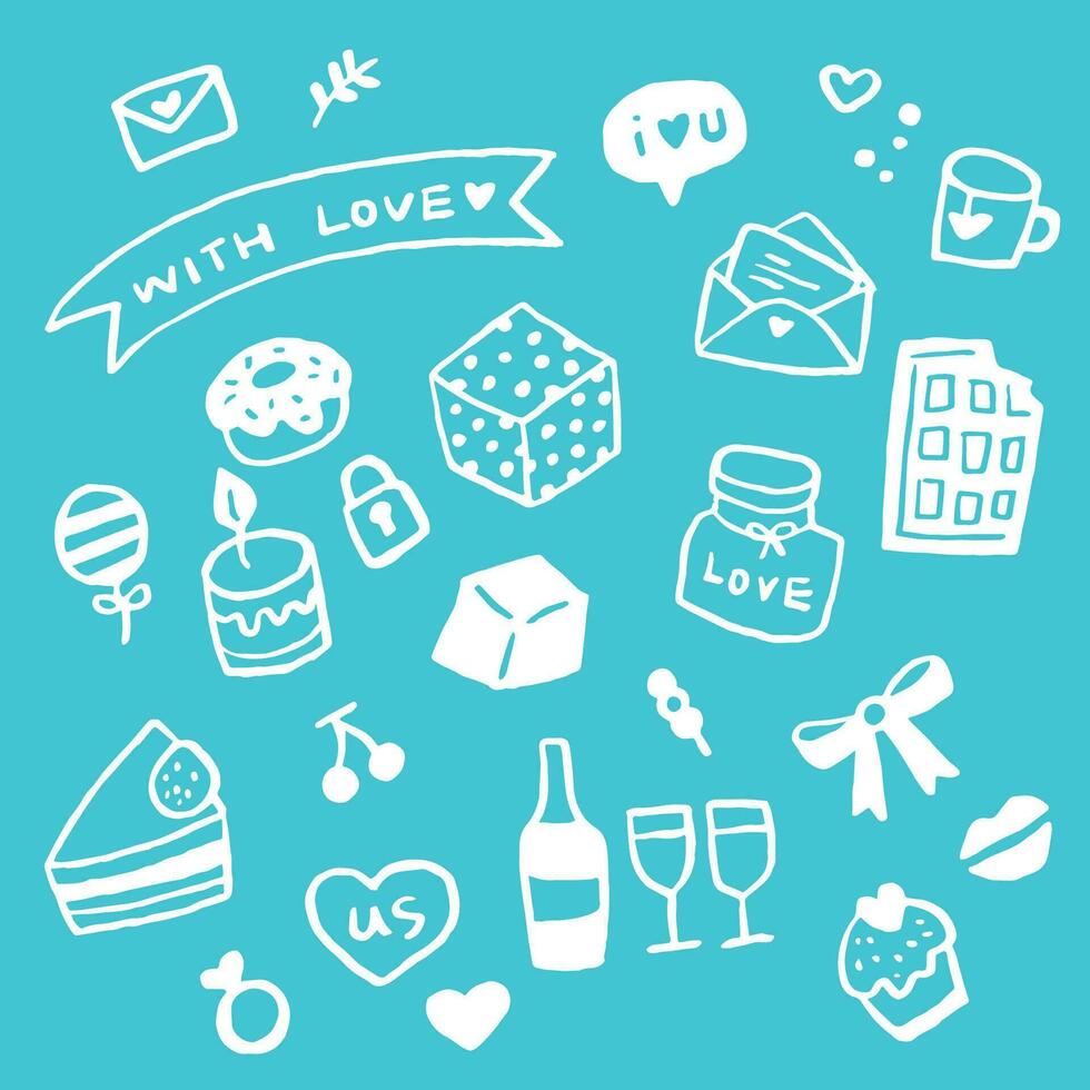 Valentine style minimalism design. Vector illustration