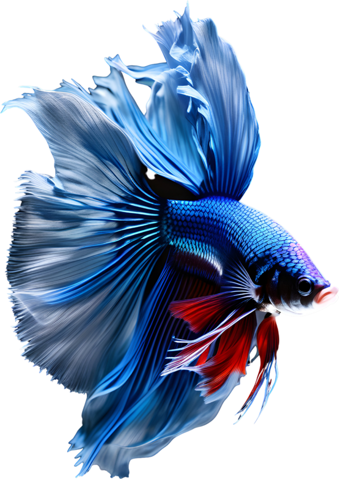 A painting of a Betta fish. AI-Generated. png