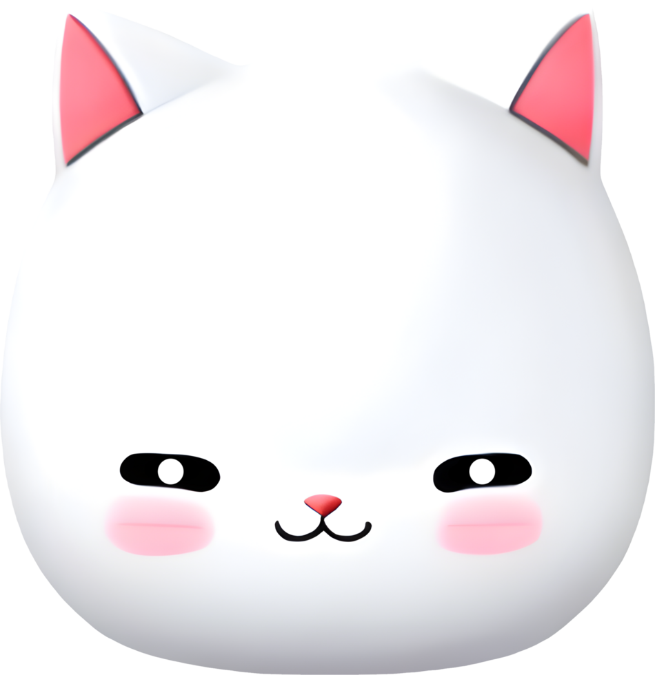 A cute little cat cartoon. AI-Generated. png