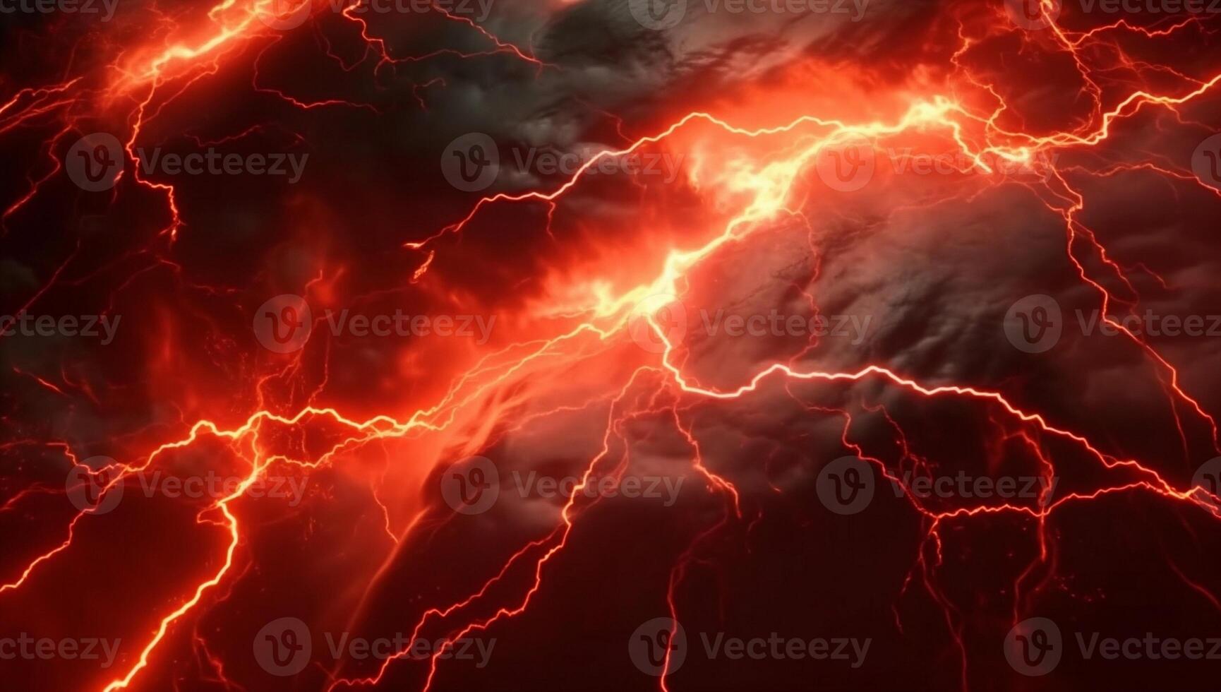AI Generated Sky cloud background stormy thunder thunderstorm storm powerful dark dramatic light rain energy lightning nature weather thunderbolt dangerous photo