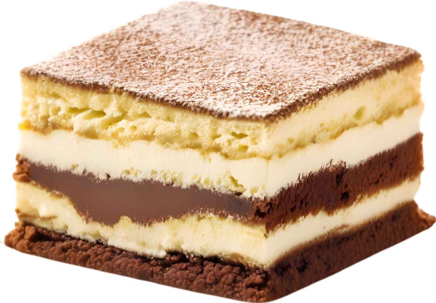 beeld van heerlijk uitziend tiramisu. ai-gegenereerd. png