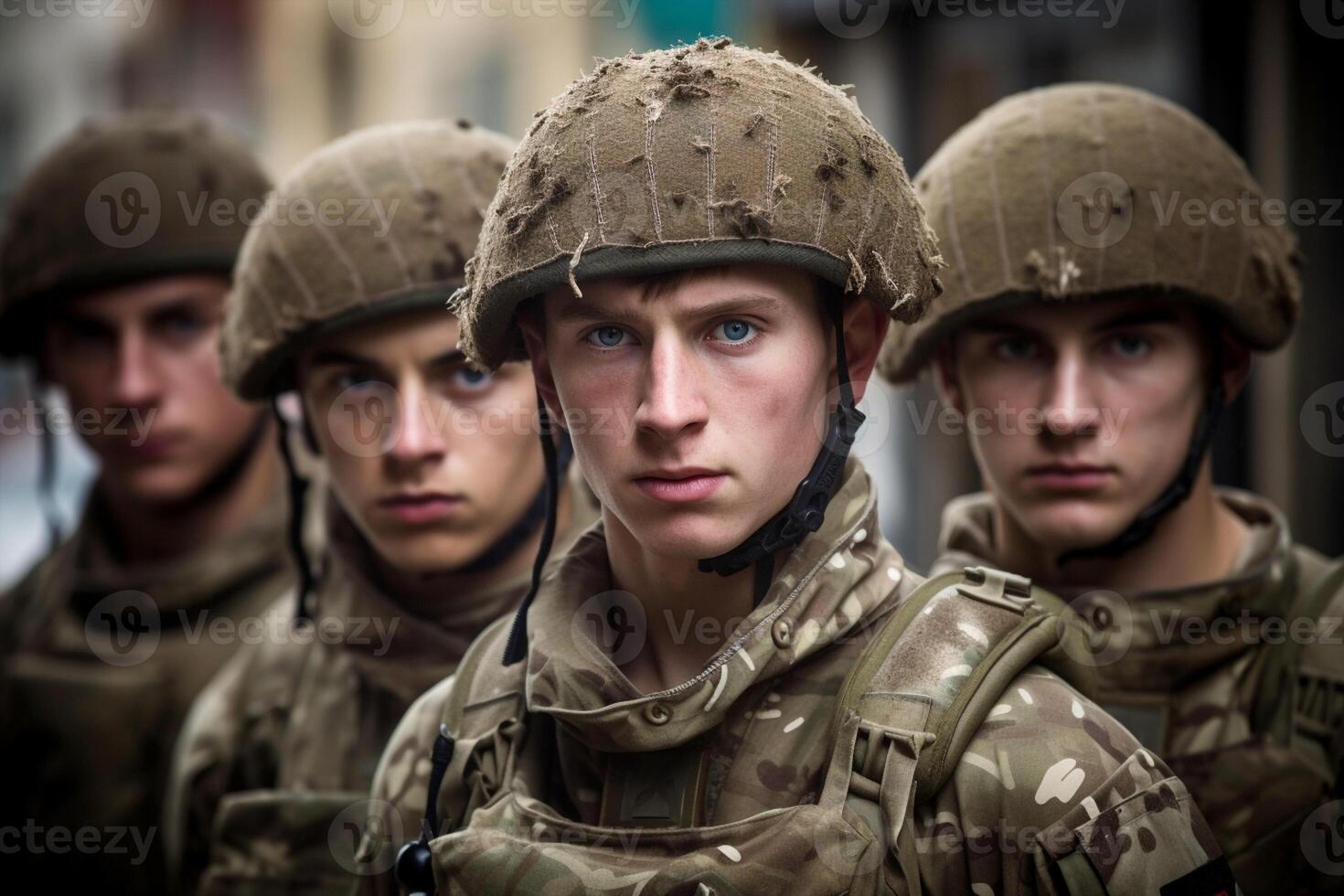 AI Generated Force man parade uniform soldiers group war patriot people training military arms celebration army combat serviceman city ceremony event march camouflage photo