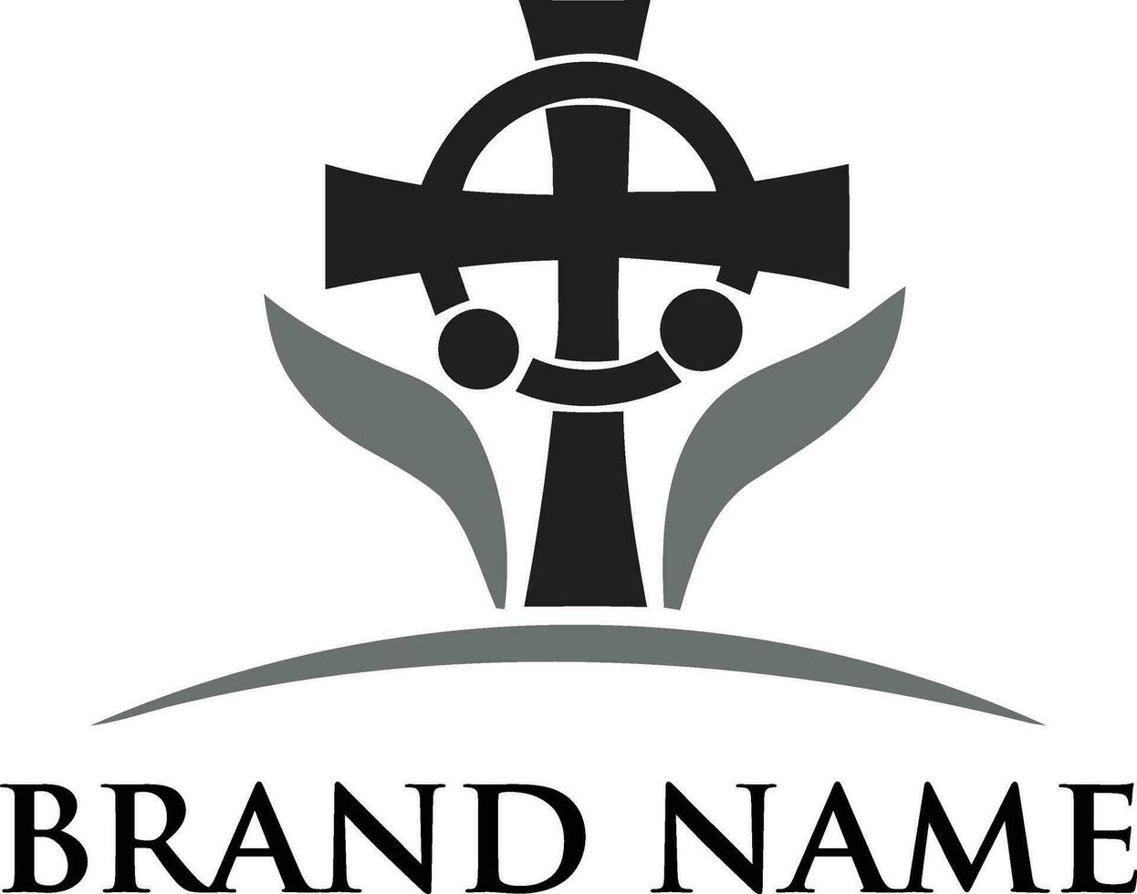 Christian logo design vector