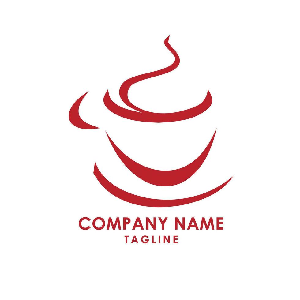 coffee shop logo design vector