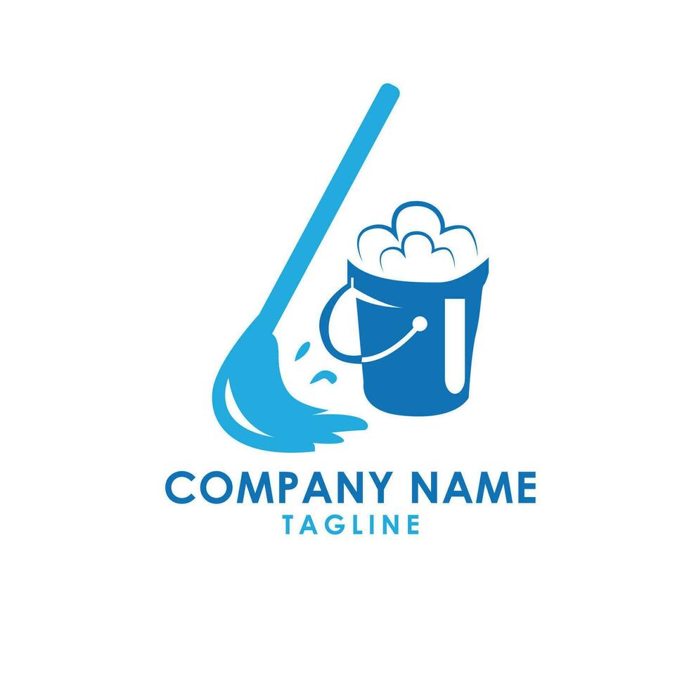 cleaning company logo design vector