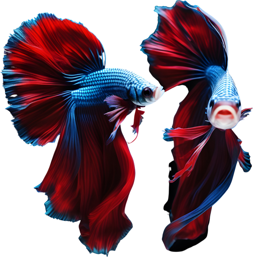 A painting of a Betta fish. AI-Generated. png