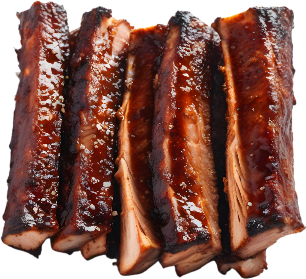 Image of Delicious-looking Barbecue ribs. AI-Generated. png