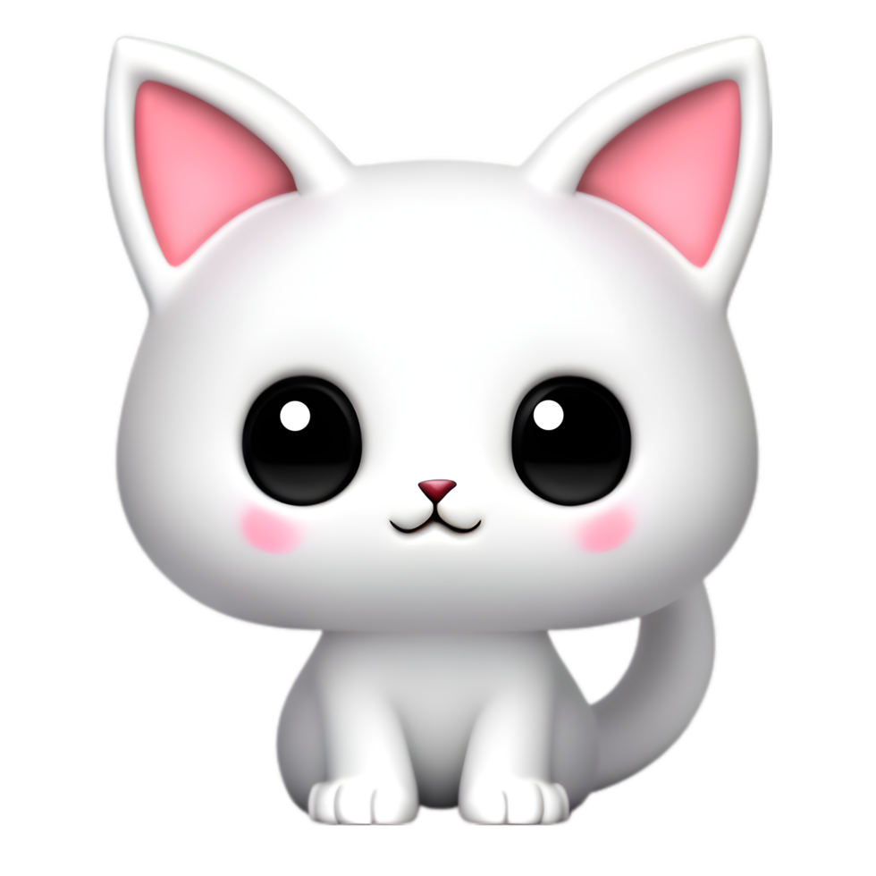 A cute little cat cartoon. AI-Generated. png