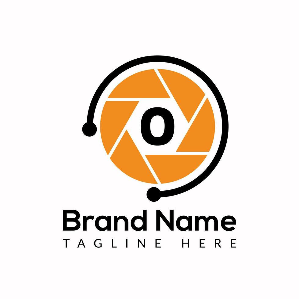 Initial Letter O Photography Logo Camera lens Concept. Photography Logo Combined O Letter Camera Sign Logo vector