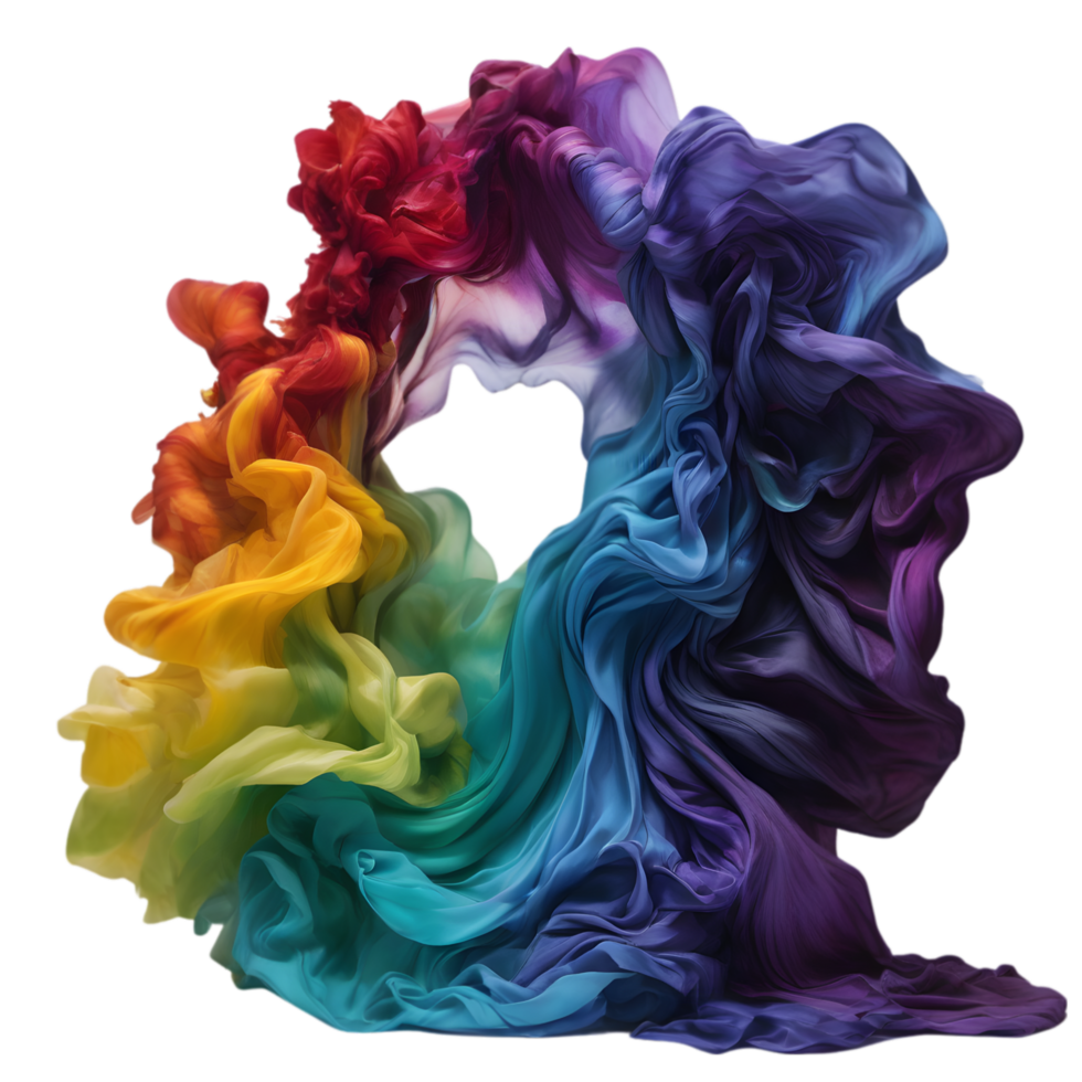 A Rainbow liquid. AI-Generated. png