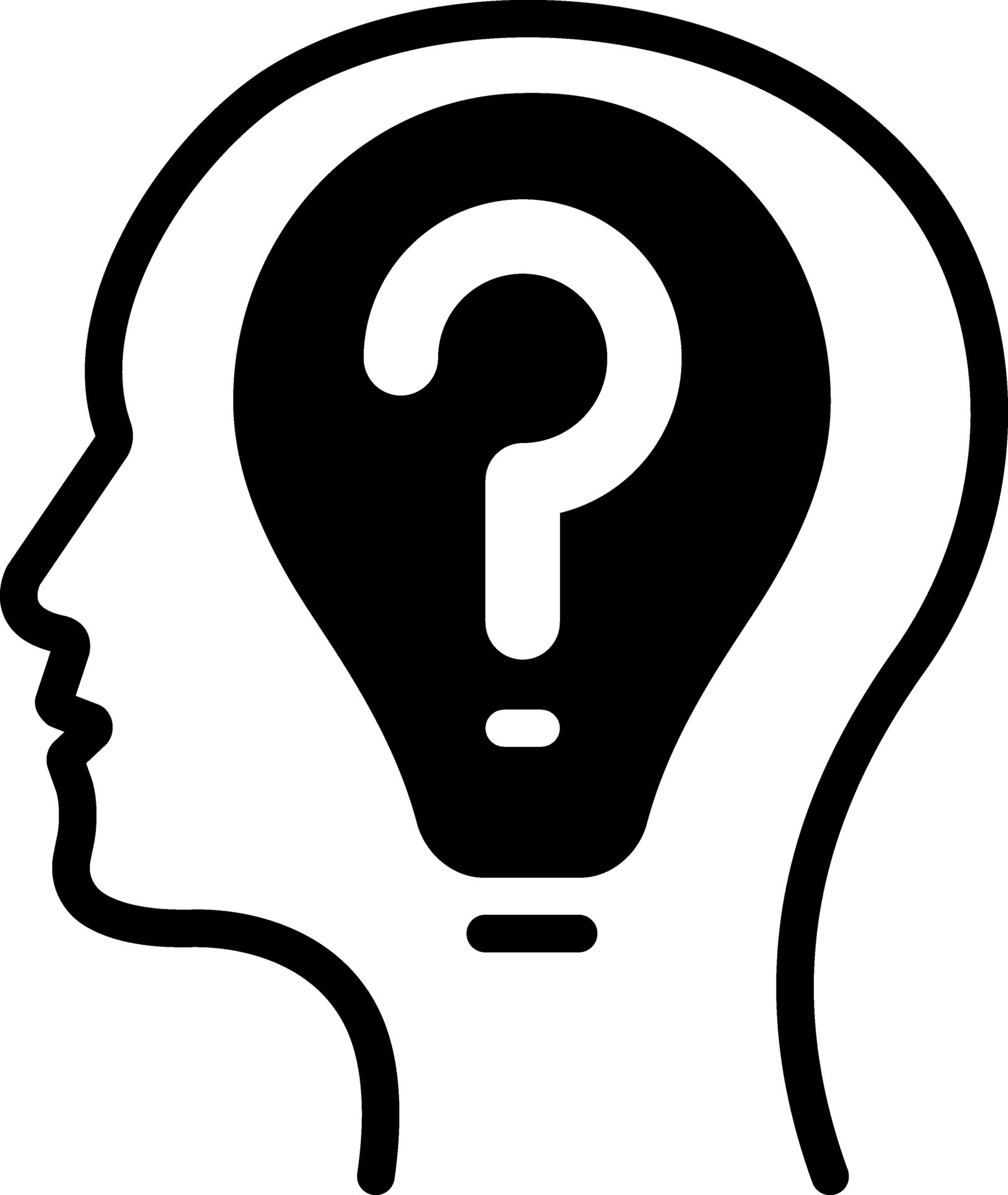 solid icon for thinking 32322770 Vector Art at Vecteezy