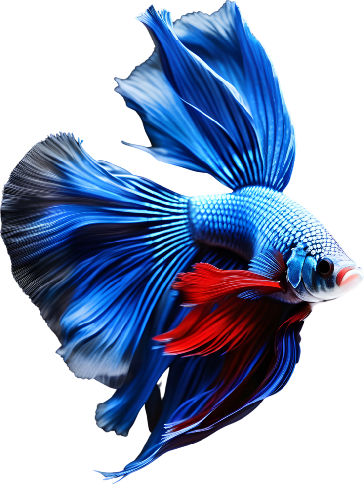 A painting of a Betta fish. AI-Generated. png