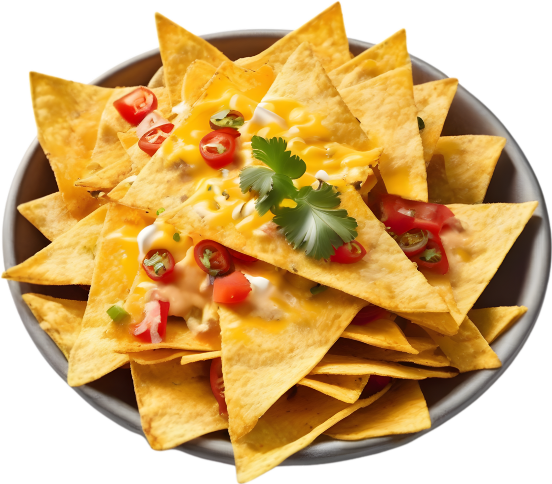Image of Delicious-looking Nachos. AI-Generated. png