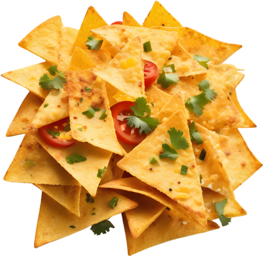 Image of Delicious-looking Nachos. AI-Generated. png
