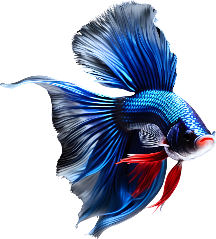 A painting of a Betta fish. AI-Generated. png