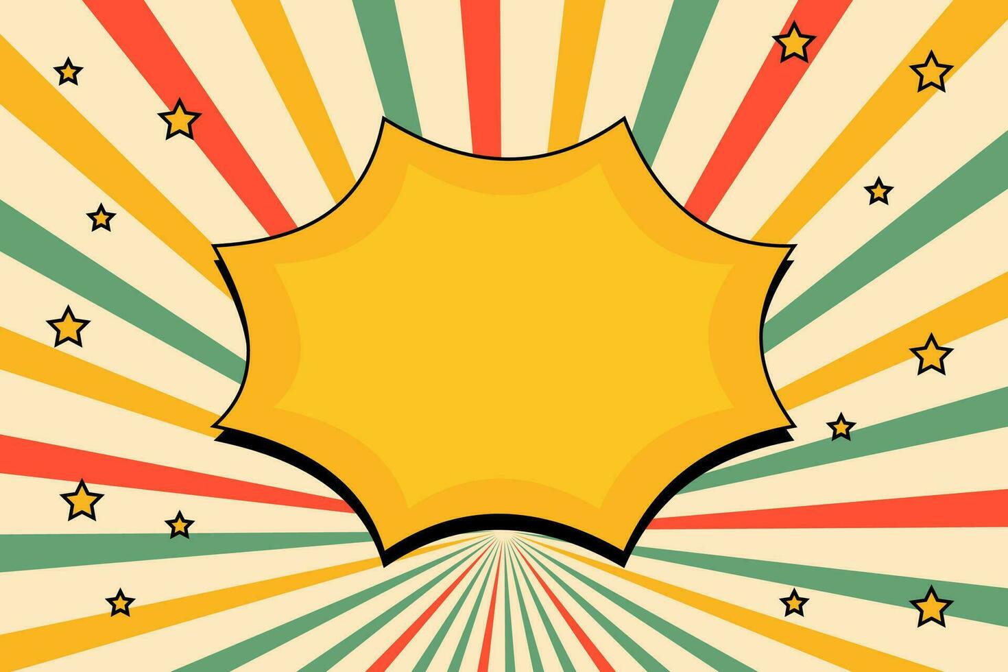 Special pop art background with comic style vector