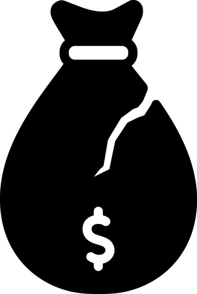 solid icon for losses vector