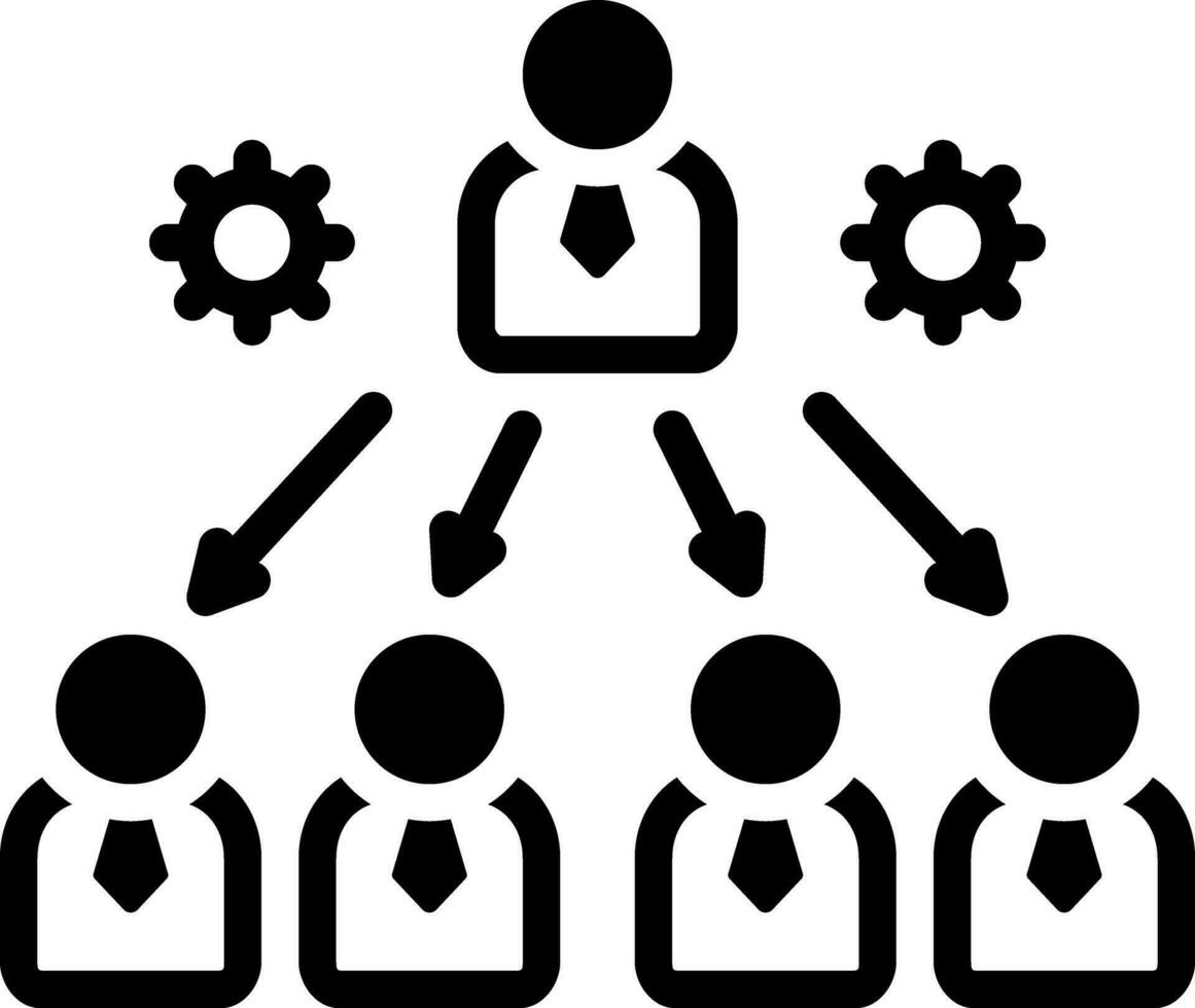 solid icon for delegation vector