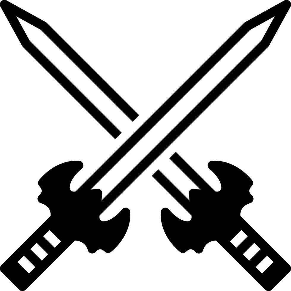 solid icon for combat vector